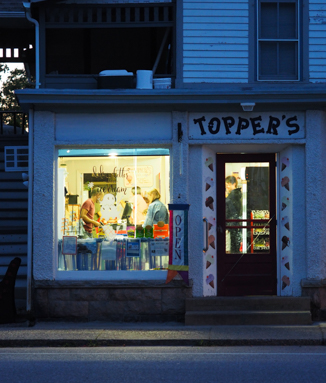 Topper's ice cream parlor